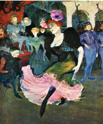Marcelle Lender Dancing the Bolero in Chilperic (1895, Henri Toulouse Lautrec)