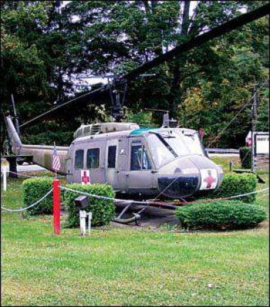 Legion's Vietnam helicopter vandalized Legion's Vietnam helicopter vandalized