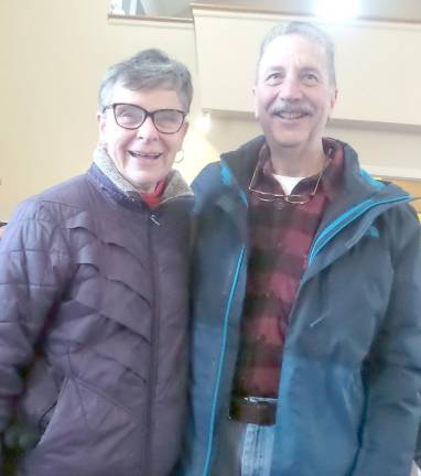 Pat Moulton and her husband, Jim Snodgrass. Both serve on the board of the Ecumenical Food Pantry and volunteer endless hours to its success and feeding the hungry.
