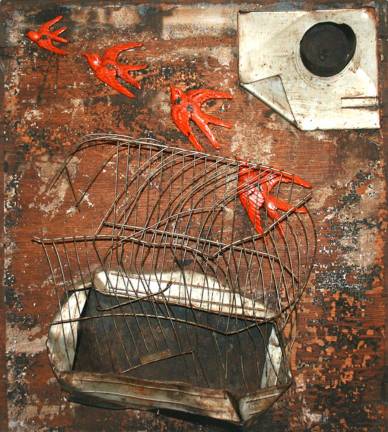 UpFront Exhibition Space announces ‘Fall into Winter’ art show ”Flown Away,” by Gordon Graff.