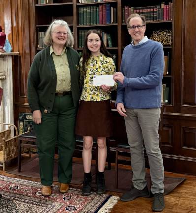 Tri-state area scholarships recently awarded From left: Kristine Cochrane, Public Service Staff Officer at GTHA; Lila Shelton of Pocono Mountain East High School; and Jeff McQuaid, GTHA Vice President.