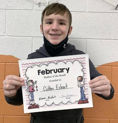 Colton Eckert, fifth grade (Photo by Peg Snure)