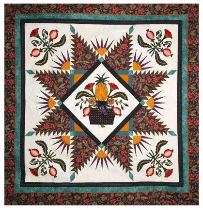 Many members of the Milford Valley Quilters&#x2019; Guild worked on this prize-winning quilt, &quot;Bountiful Harvest,&quot; which can be yours for the price of a raffle ticket -- and a little bit of luck. Raffle tickets will be sold at the Milford Music Festival, June 21-23. (Photo provided)