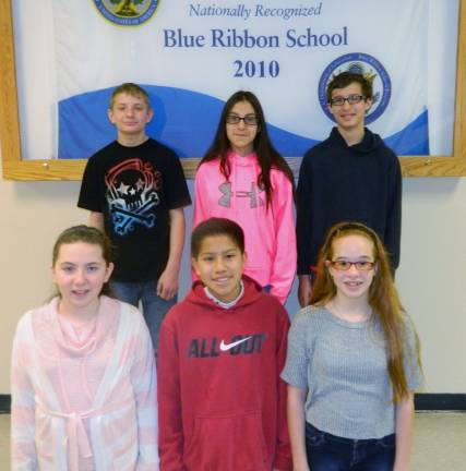 Perfect Attendance Pictured: (standing) Charles Weed, Alexandra Antonecchia and John Babbitts. (kneeling) Kaila Dunn, Ronaldo Gallego and Kayla Cassaro.