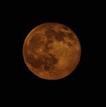 Once in a strawberry moon Photo by Mark Cranston Monday's Strawberry moon glowed in the sky, as seen here from our photographer Mark Cranston in Hewitt.