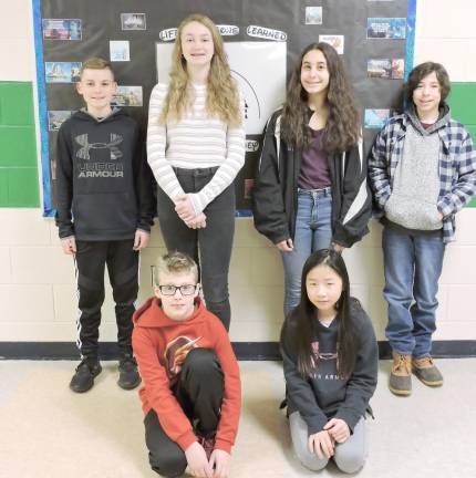 DVMS students with perfect attendance in December