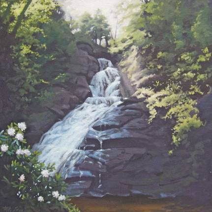 Paintings by Marie Liu at Hotel Fauchere Dingmans DWG by Marie Liu