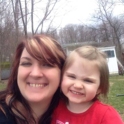Mother Daughter Look A Like Contest Photo submitted by Kristine Osterhoudt of Wantage "My 2 year daughter Grace and I. I hear constantly from family, friends and strangers how much she looks just like me."