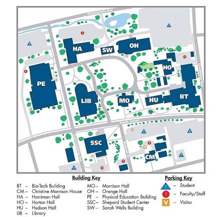 Middletown. SUNY Orange to offer online campus tours This is a map of SUNY Orange's Middletown campus.