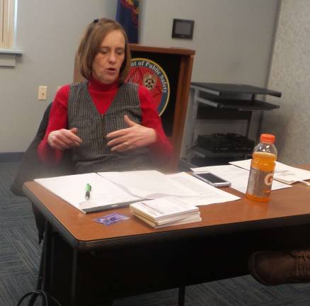 Task force reveals three-year battle plan to end overdoses in Pike Jamie Drake, executive director of Carbon-Monroe-Pike Drug and Alcohol Commission (Photo by Frances Ruth Harris)