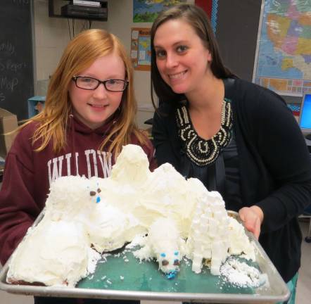 Constructing biomes Photos provided Addison Kidney with her teacher Tiffany Genovese.