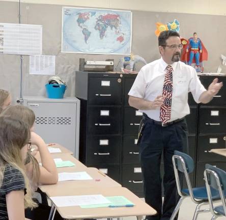 Eighth-graders learn from the pros about the world of work Mr. Prandy, military veteran
