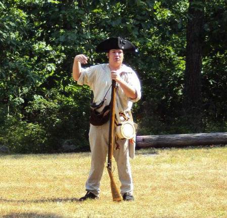 Learn about Revolutionary War history at Minisink Battleground hike Photo provided Upper Delaware S&RR park ranger Timothy Oset gives a program on the Battle of Minisink in Minisink Ford, N.Y.