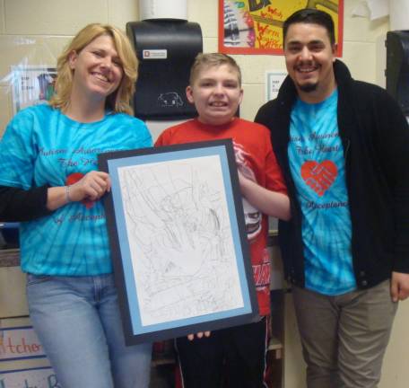 A friend in Daniel Ms. Tara Edmonds, Daniel Dascoli, and Mr. Mike Paleno (Photo provided)