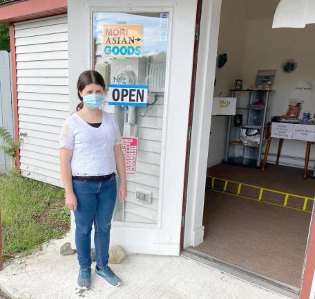 Amelia Juliano at her store (Photo by Marilyn Rosenthal)