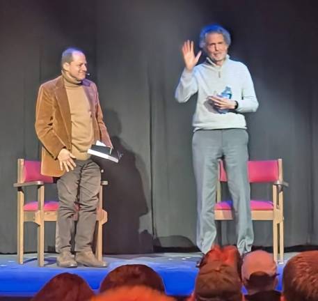 26 years and counting for BBFF John DiLeo and Chris Sarandon during the 2025 Black Bear Film Festival in Milford.