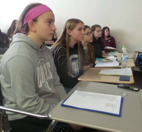 Young scientists train for rainforest trip Students at a recent orientation meeting held at Kittatinny High School (Photo by Frances Ruth Harris)