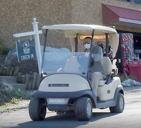 Carts revved up for the season at Great Gorge Golf Course.