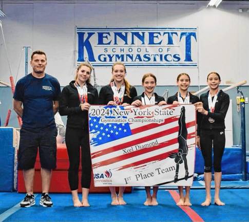 Kennett Xcel gymnastics teams excel at state competition The school’s Diamond Team also took first place.