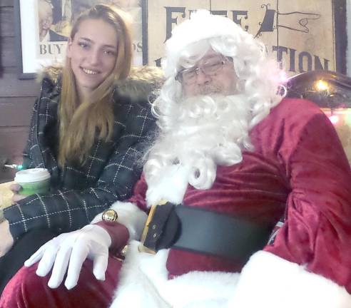 Wishes come true at 'An Old-Fashioned Milford Christmas' Lona Mackerly and Santa