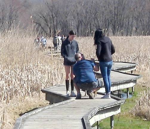 Get off the Appalachian Trail, stay away from Mohonk Preserve Folks get out and enjoy pre-spring weather at the boardwalk section of the Appalachian Trail on Route 517. As one hiker put it, might as well walk, there's no place else to go.
