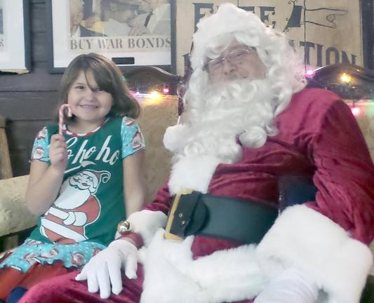 Wishes come true at 'An Old-Fashioned Milford Christmas' Chloe Kelly and Santa