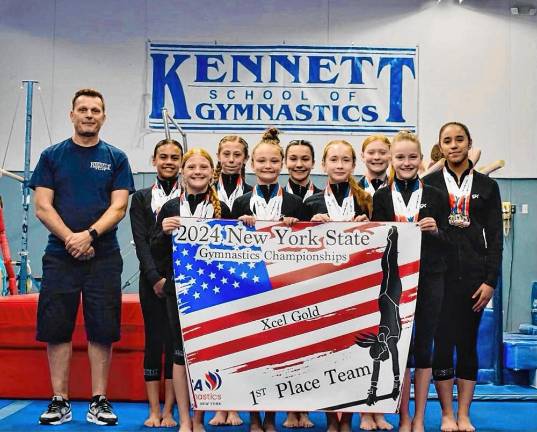 Kennett Xcel gymnastics teams excel at state competition The school’s Gold Team took first place as well.