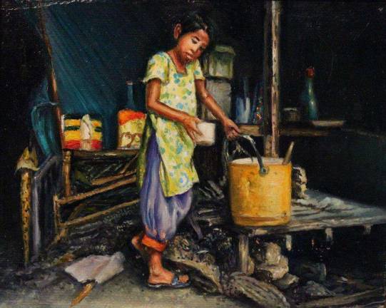 UpFront to host winter artists' reception Miniature painting by Guillermo Caraveo