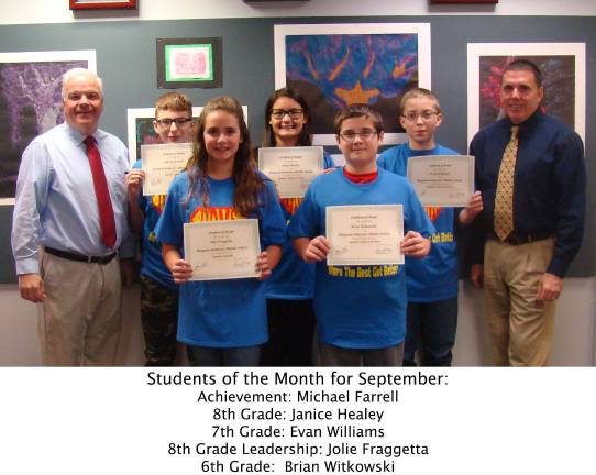 DDMS Students of the Month DDMS Students of the Month