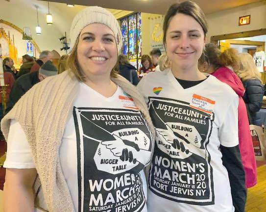 Julika von Stackelberg and Melissa Martens, march organizers