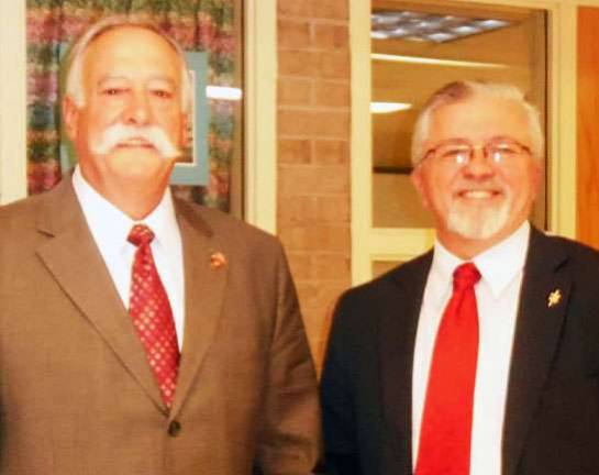 Pike County Commissioners Richard Caridi (left) and Matthew Osterberg won re-election Tuesday (Photos by Anya Tikka)
