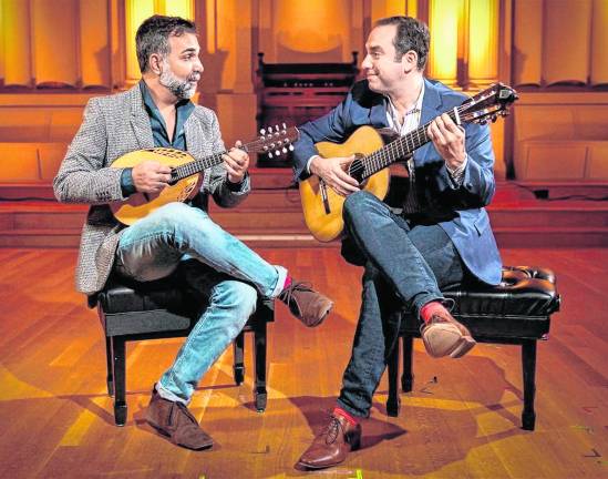 Guitar, mandolin duo at Grey Towers DuoMantar’s Jacob<b> </b>Reuven (l) and Adam Levin