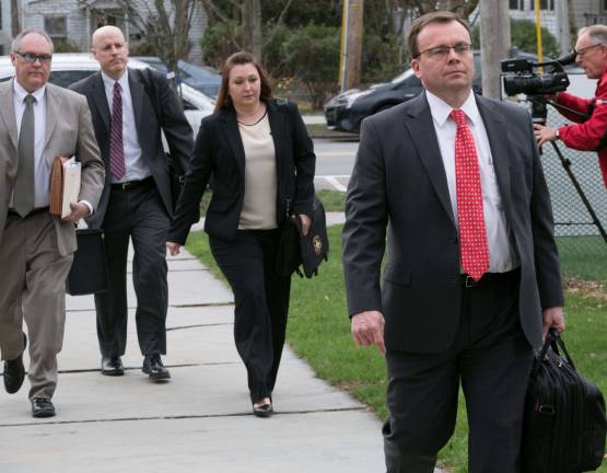 Surviving trooper suffered 'highest level of trauma,' surgeon says Pike County District Attorney Ray Tonkin arrives at the county courthouse (Photo by Preston Ehlers)
