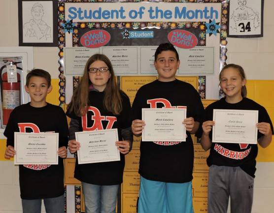 DVMS Students of the Month DVMS Students of the Month