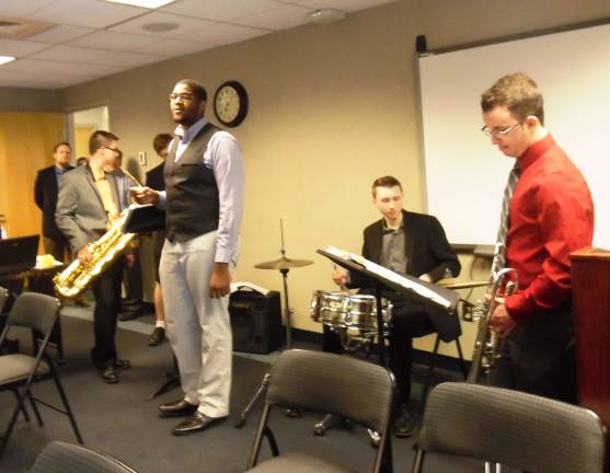 DV students excel in variety of fields The jazz assembly played for the school board (Photo by Anya Tikka)