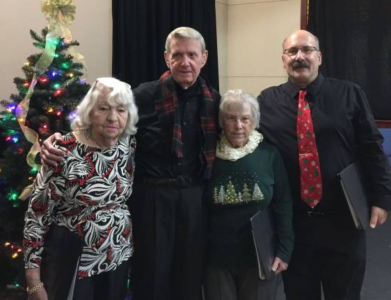 Presby Players to give holiday performance From left: Helene Phillips, Patrick Warnshuis, Alda Pendall, and Joe Rudy (Photo provided)