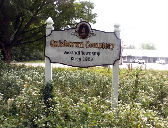 The Quicktown Cemetery in Milford (Photo by Frances Ruth Harris)