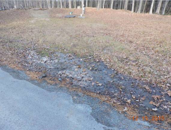 No sewage problem at Sunrise Lake, officials say Ths photo was provided to the Courier by a Sunrise Lake property owner who said it shows a wet sewage patch.