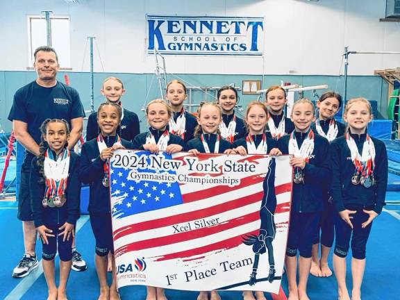 Kennett Xcel gymnastics teams excel at state competition The Kennett School of Gymnastics Xcel Silver Team took first place.