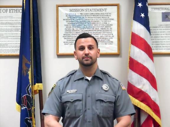 Commissioners recognize Correctional Facility Pike County Correctional Officer of the Year Jonathan Freeswick