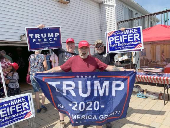 At the grand opening of the Trump Victory Office in Milford (Photo provided)