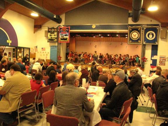 Shohola students give thanks to veterans Shohola Elementary School orchestra playing for the audience filled with vererans