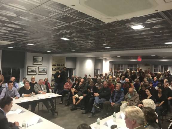 VIDEO: Full house turns out for candidates forum Photo by Molly Colgan There was standing room only at the Milford Borough Hall Wednesday, October 25, for a candidate public forum held by The Pike County Courier.