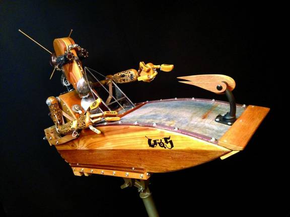 Two new exhibits at Delaware Arts center A sculpture by Jeff George