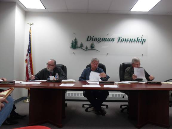 Dingman: No tax increase in 2016 Dingman Supervisors are keeping a lid on taxes (Photo by Anya Tikka)