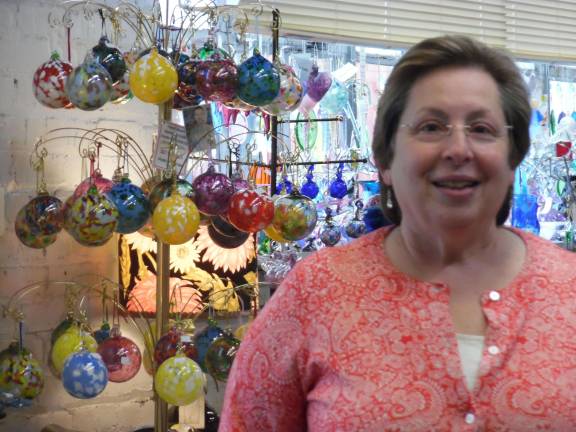 The art of glass blowing Photos by Anya Tikka Owner Allyson Gillinder in the gift shop.