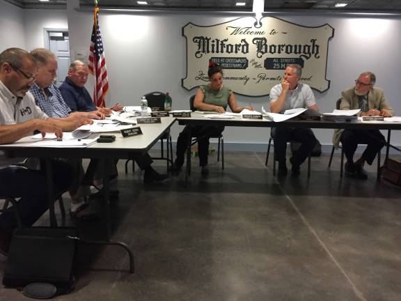 The Milford Borough Council (Photo by Marilyn Rosenthal)
