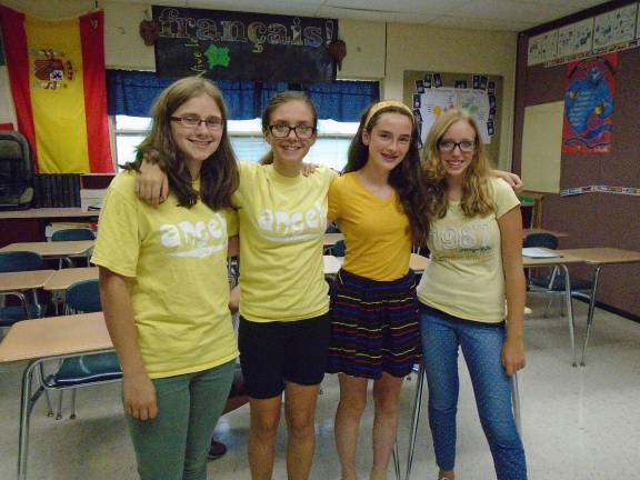 Talk is the best way to prevent suicide Megan Martel, Alice Cauchi, Ava Nienstadt, and Abbey Hack (Photo provided)