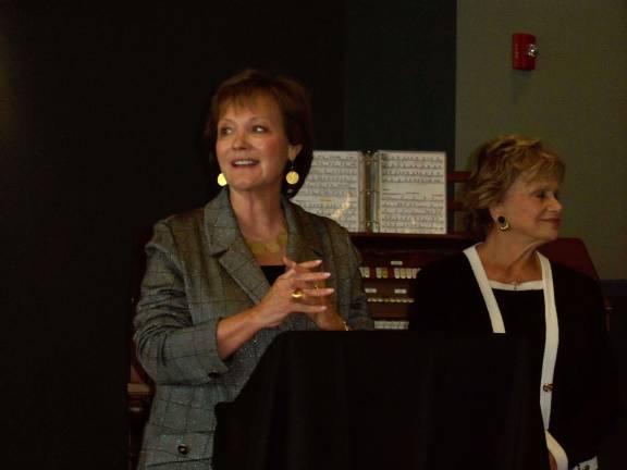 Milford goes to the movies Author Christina Kotlar and philanthorpist Brenda Ruello discuss the panel to be held during the film festival.