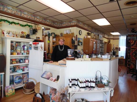 A new shop, guided by angels Barbara Hanick at her new shop, Our Mother Earth (Photo by Anya Tikka)